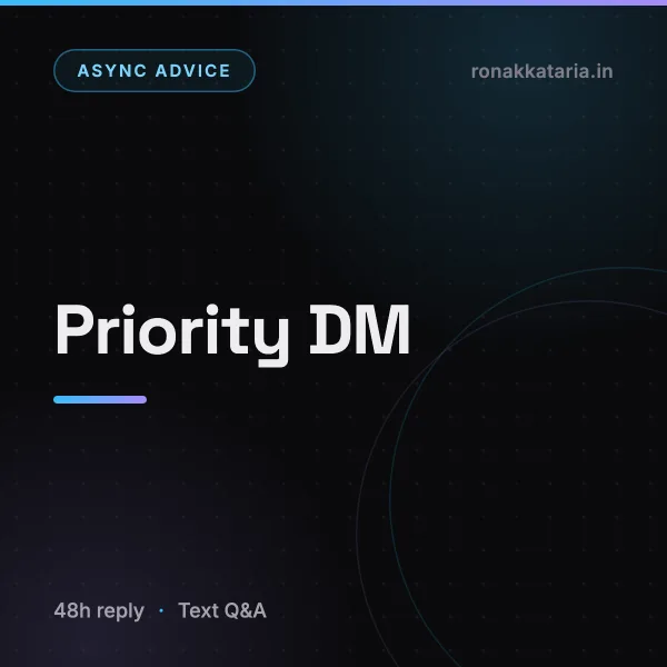 Priority DM β Async Expert Advice